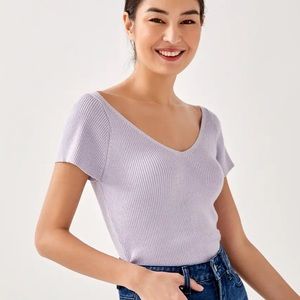 Clemencia Fitted Knit Top